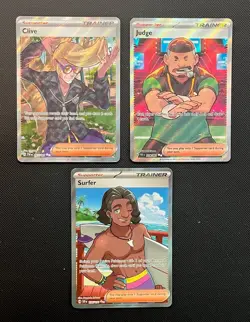Lot of Pokemon TCG - (3) Full Art Ultra Rare Trainer Holo Cards - Image 1
