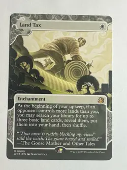 x1 Land Tax WOT MTG 9 BORDERLESS MYTHIC M/NM 1x - Image 1