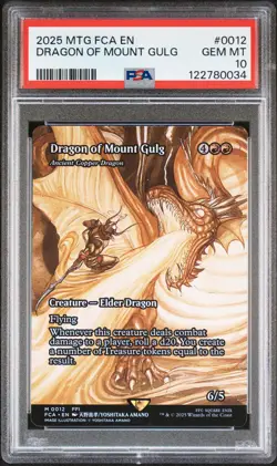 2025 MTG FINAL FANTASY: THROUGH THE AGES #0012 DRAGON OF MOUNT GULG PSA 10 - Image 1