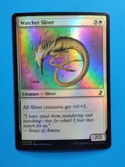 MTG 1x FOIL Watcher Sliver NM Time Spiral Remastered Magic the Gathering - Image 1