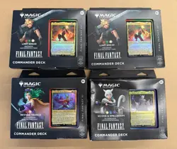 Lot of (4) Magic The Gathering Final Fantasy Commander Deck Limit Scions Revival - Image 1
