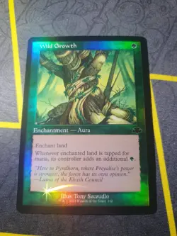 Wild Growth - 352 - Rare Retro Border - Foil - Dominaria Remastered - MTG - Image 1