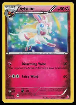 Sylveon 30/30 Common XY Trainer Kit: Sylveon & Noivern Pokemon Card - Image 1
