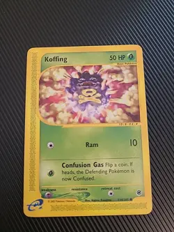 Koffing - 114/165 - Pokemon TCG Expedition Card WOTC Vintage NM - Image 1