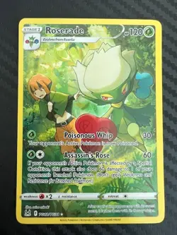 Pokemon TCG Roserade TG02/30 Lost Origin Trainer Gallery Holo NM - Image 1