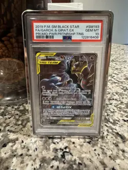 2019 Pokemon Black Star Promo Garchomp Giratina Gx FA PSA 10 GEM MINT - Image 1