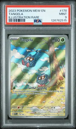 2023 POKEMON MEW EN-151 ILLUSTRATION RARE #178 TANGELA PSA 9 - Image 1