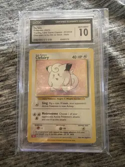 Clefairy Holo CGC 10 - Gem Mint Foil 013/034 - Pokemon TCG Classic 2023 CLC - Image 1
