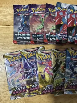 Pokemon Booster Pack Lot x18 Sealed Astral Paradox Temporal - Image 2