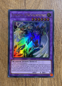 Elemental HERO Grandmerge | DUPO-EN004 | Ultra Rare | 1st Edition | YuGiOh Mint - Image 2