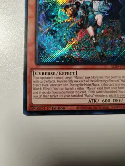 2025 YUGIOH ALIN 1ST ED SECRET RARE MALISS P MARCH HARE NM 💫 - Image 3