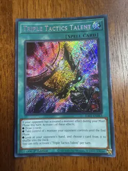 YuGiOh Triple Tactics Talent Secret Rare RA01-EN063 - 25th Rarity 1st Edition - Image 1