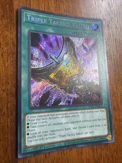 YuGiOh Triple Tactics Talent Secret Rare RA01-EN063 - 25th Rarity 1st Edition - Image 2