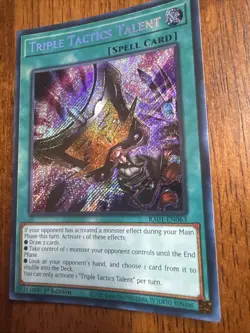 YuGiOh Triple Tactics Talent Secret Rare RA01-EN063 - 25th Rarity 1st Edition - Image 3