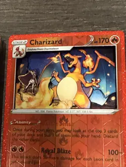 Pokemon Custom 3D Shadowbox Card Charizard, Charmeleon, And Charmander!! 🔥🔥🔥 - Image 3