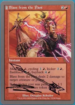 Blast from the Past Unhinged NM ARTIST ALTERED SIGNED CARD (ID# 415162) ABUGames - Image 1