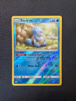 Squirtle 22/181 Reverse Holo Team Up Sun and Moon Pokemon Card NM - Image 1