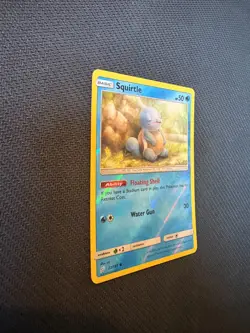 Squirtle 22/181 Reverse Holo Team Up Sun and Moon Pokemon Card NM - Image 3