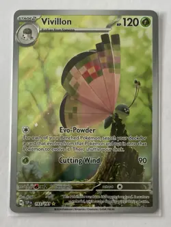 Vivillon 193/191 - Illustration Rare Full Art Holo - Pokemon Card - NM - 1¢ sta - Image 1