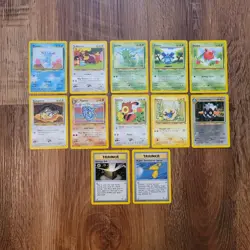 Vintage Pokemon Card Lot of 12 Neo Discovery Unlimited TCG WOTC - Image 1