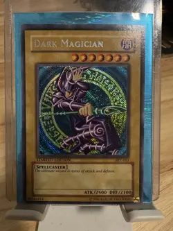 YUGIOH ERROR CARD DARK MAGICIAN • SECRET RARE • BPT-001 • REVERSE FOIL MISPRINT - Image 1