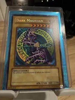 YUGIOH ERROR CARD DARK MAGICIAN • SECRET RARE • BPT-001 • REVERSE FOIL MISPRINT - Image 2