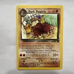 Pokemon Dark Dugtrio 23/82 Vintage 1999-2000 Non-Holo Card LP Condition - Image 1