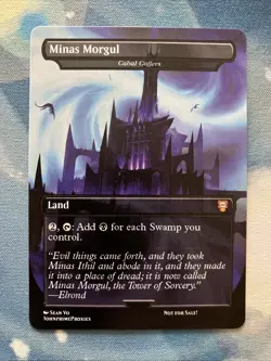 MTG - Minas Morgul / Cabal Coffers - LOTR - Custom Art - Playtest Card - Image 1