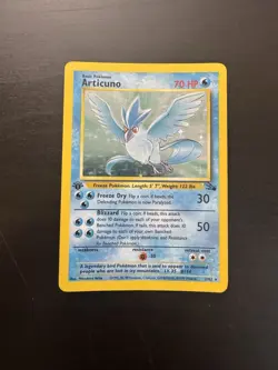 Articuno 2/62 1st Edition Holo Rare Fossil Pokemon Card MP - Image 1