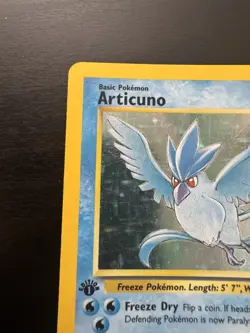 Articuno 2/62 1st Edition Holo Rare Fossil Pokemon Card MP - Image 2