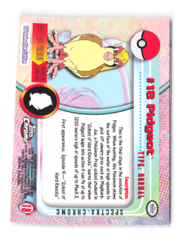 Topps Chrome 2000 Pidgeot Pokemon Card #18 Holo NM SPECTRA - Image 2