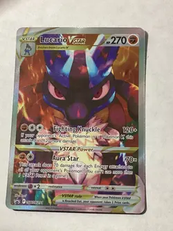 Lucario VSTAR SWSH291 SWSH: Sword & Shield Promo Cards Holo PACK FRESH MINT - Image 1