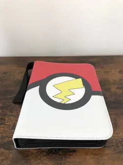 Pokemon Card Binder. Leather Binder for Pokemon cards with plastic sleeves - Image 2