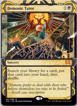Demonic Tutor 27 Strixhaven: Mystical Archives LP MTG - Image 1