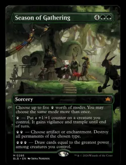 Season of Gathering (Borderless) #286 MTG Bloomburrow NM X1 - Image 1