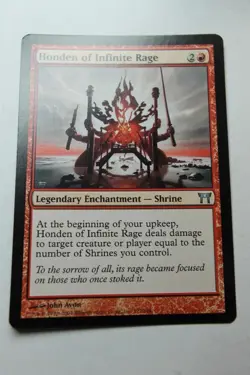 MTG Honden of Infinite Rage x1- -Champions of Kamigawa-Lightly Played - Image 1