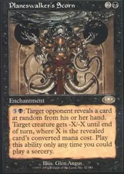1x Planeswalker's Scorn - Foil Moderate Play MTG Magic - Kid Icarus - - Image 1