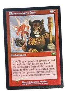 Magic the Gathering * MTG * 1 x Planeswalker's Fury * FOIL * Odyssey * LP - Image 1