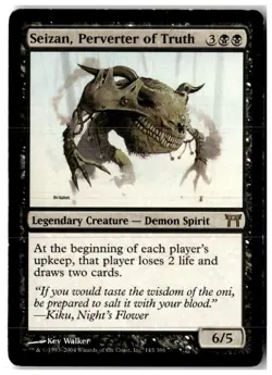MTG Seizan, Perverter of Truth - Champions of Kamigawa Heavily Played English - Image 1