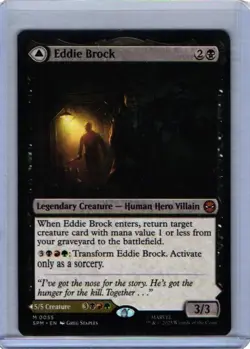 MTG Eddie Brock 55 Mythic Marvel Spider-Man - Image 1