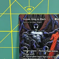 MTG Spider-Man Venom, King In Black Borderless Mythic Non-Foil M0022 Mythic New - Image 3