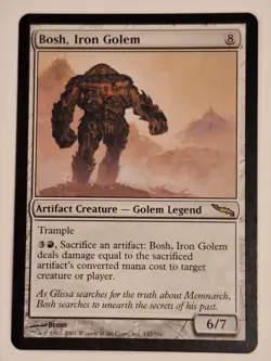 Bosh, Iron Golem - Mirrodin - Magic the Gathering MTG Nice! - Image 1