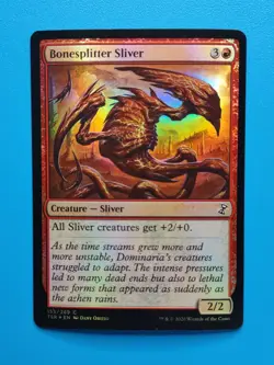 MTG 1x FOIL Bonesplitter Sliver NM Time Spiral Remastered Magic the Gathering - Image 1