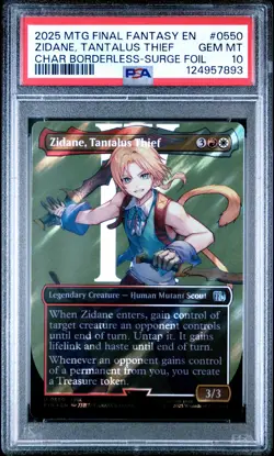 2025 MTG FINAL FANTASY #0550 ZIDANE, TANTALUS THIEF PSA 10 - Image 1