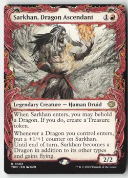 MTG - Sarkhan, Dragon Ascendant (0302) (Showcase) R Tarkir: Dragonstorm 302 LP-N - Image 1