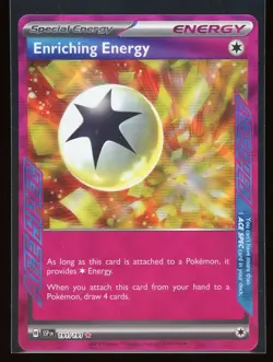 Enriching Energy 2024 Pokemon Surging Sparks 191/191 ACE Spec Rare Holo - Image 1