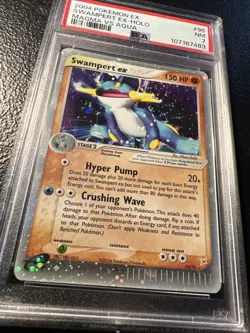 Pokemon Swmapert EX Team Magma VS Team Aqua Ultra Rare #95 PSA 7 - Image 4