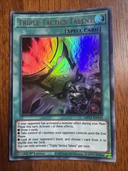 ( TRIPLE TACTICS TALENT ) Ultra Rare - MP21-EN143 1st NM Yu-Gi-Oh Mega Tin 2021 - Image 1