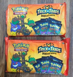 SEALED 2x Pokemon Cards 2024 Halloween Trick or Trade BOOster Bundles 35 Pk 105c - Image 1