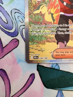 Pokemon TCG Destined Rivals Ethan's Adventure Full Art Trainer Card 236/182 - Image 5